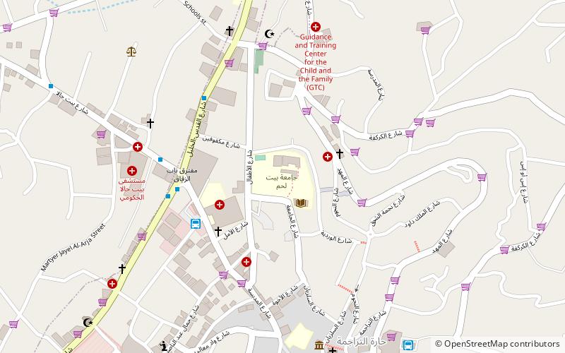 universidad de belen location map