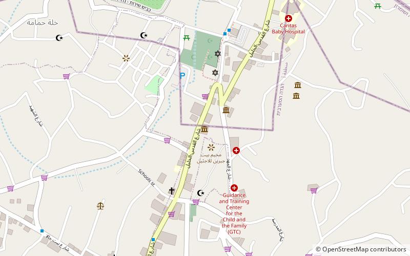 Bethlehem Museum location map