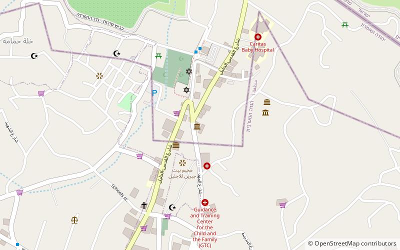 palestinian heritage center bethlehem location map