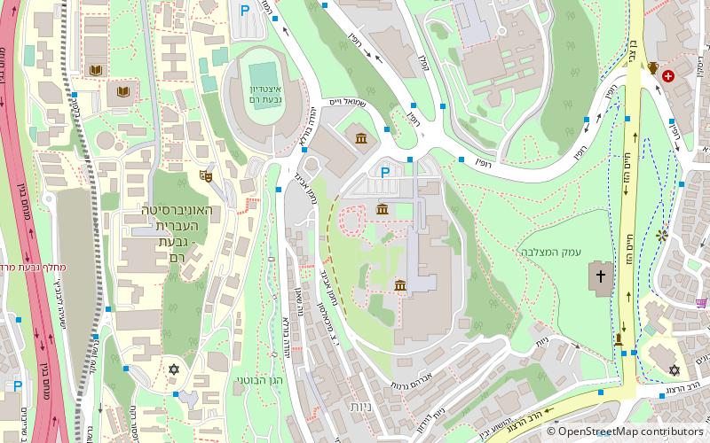 Holyland Model of Jerusalem location map