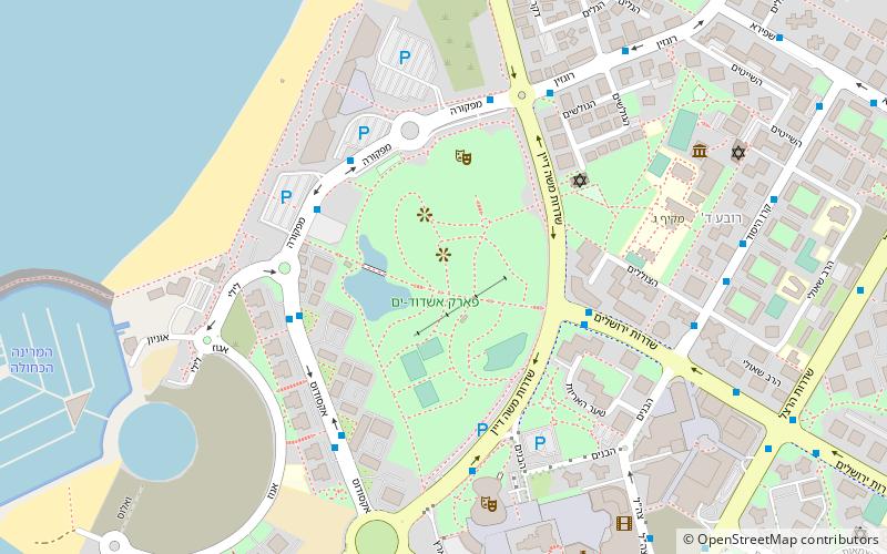 ashdod yam park location map