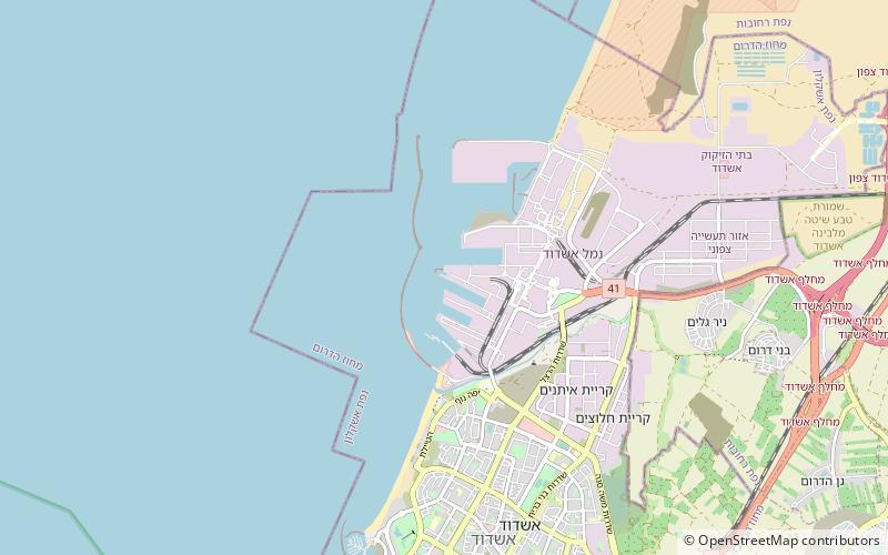 Port of Ashdod location map
