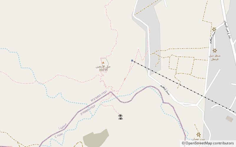 Berg der Versuchung location map