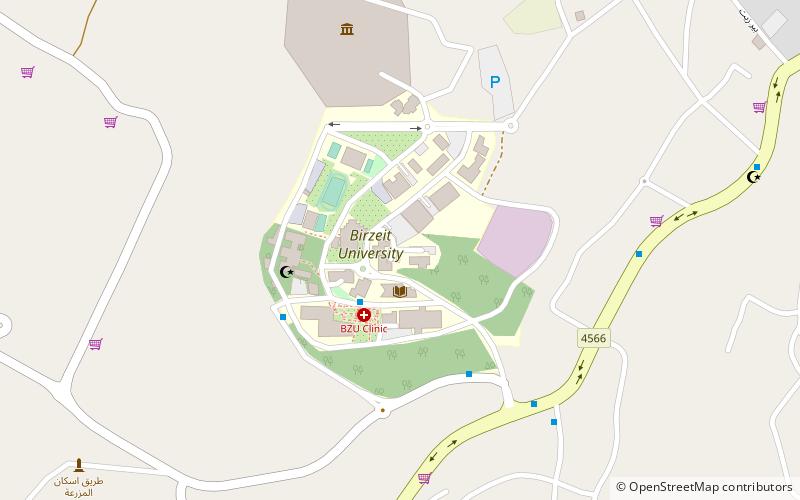 uniwersytet bir zajt location map