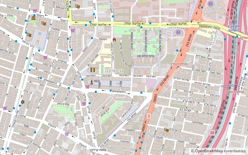 HaArba'a Street location map