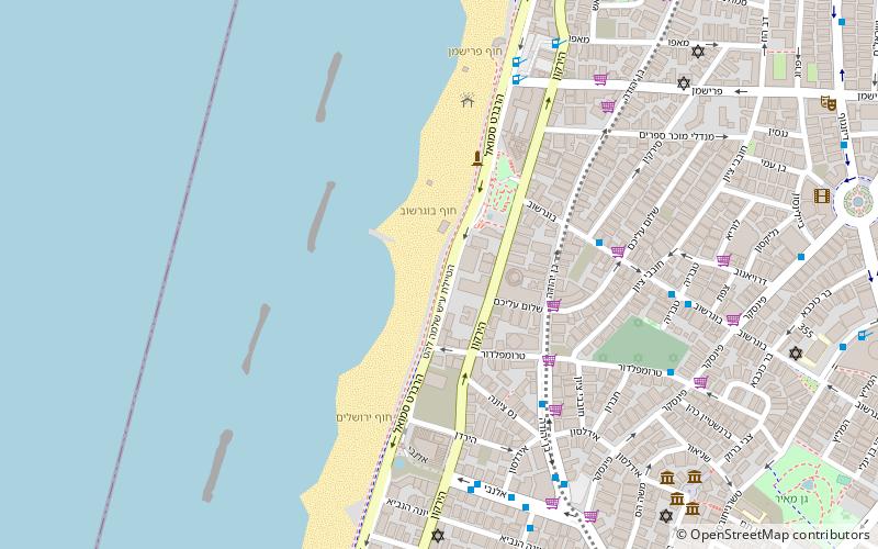 Tel Aviv Promenade location map