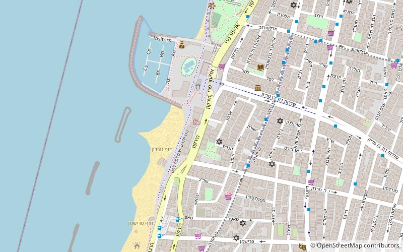 HaYarkon Street location map