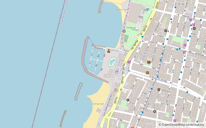 tel aviv marina location map