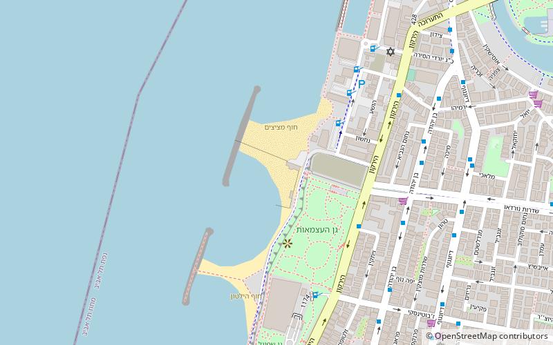 Separate beach location map