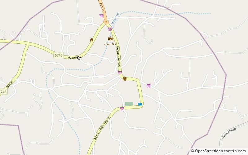 Azzun location map
