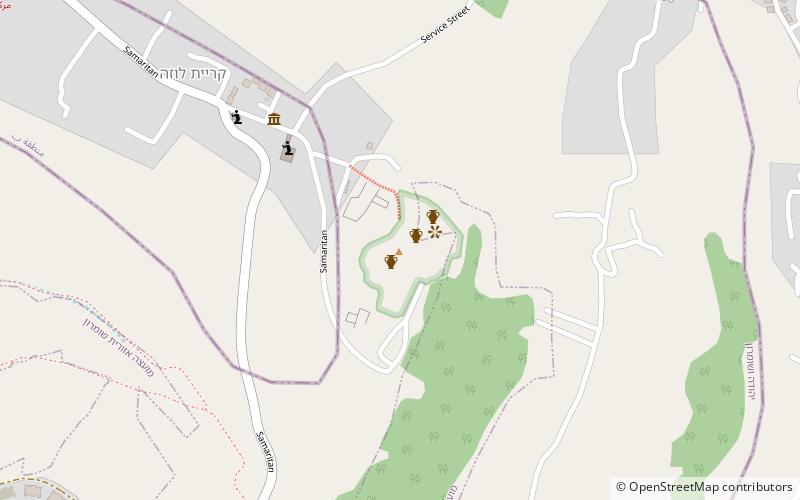 Mount Gerizim location map