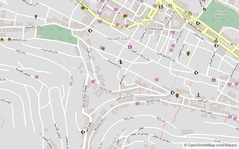 alsumara bath nablus location map