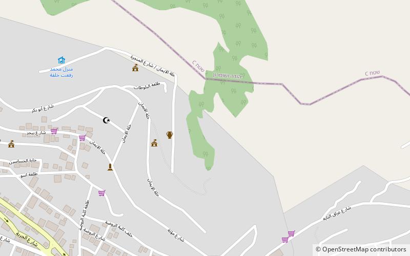 nablus football stadium naplouse location map