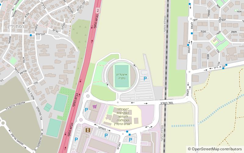 Netanya Stadium location map