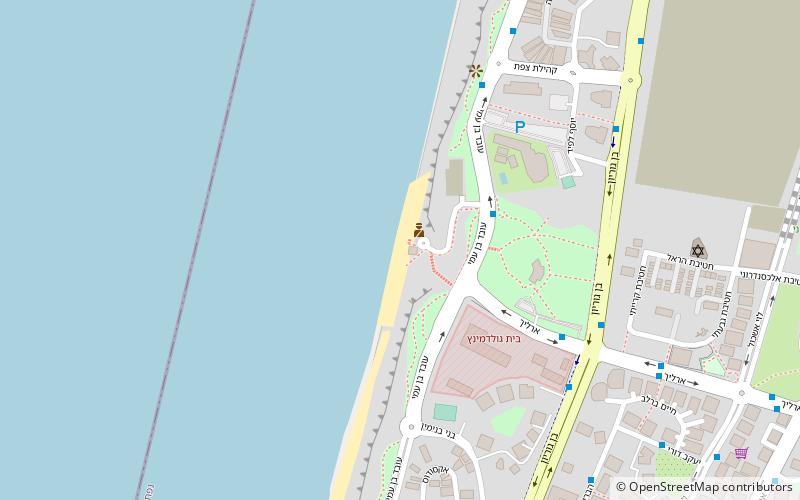 argaman beach netanya location map