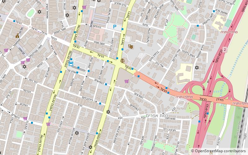 hasharon mall netanya location map