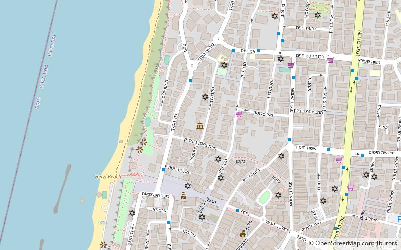 netanya city museum location map