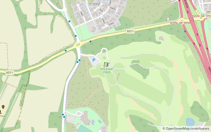 caesarea golf course location map