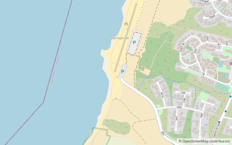 Caesarea Aqueduct location map
