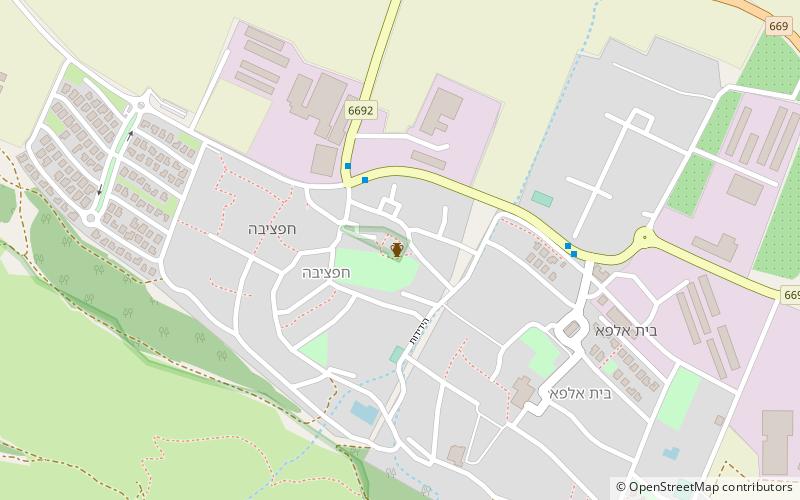 Synagogue de Beth Alpha location map
