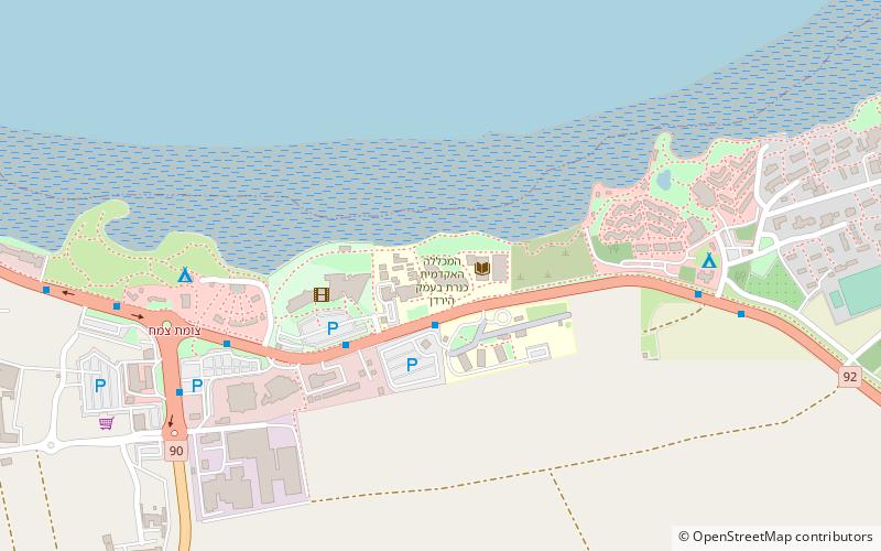 Kinneret College location map
