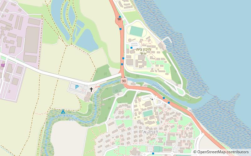 Degania Dam location map