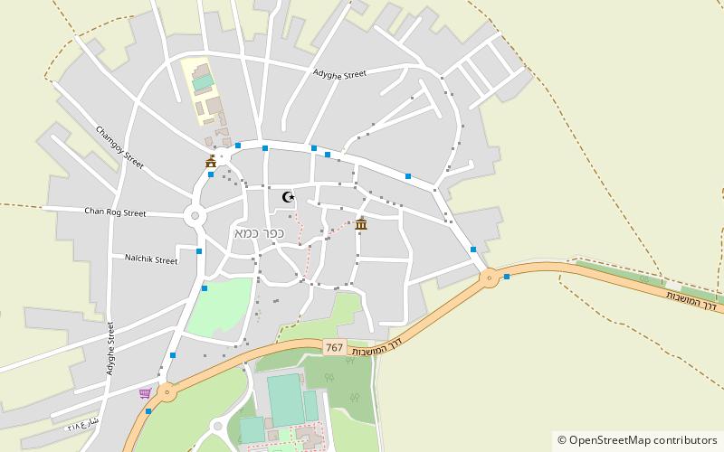 the circassian center kfar kama location map