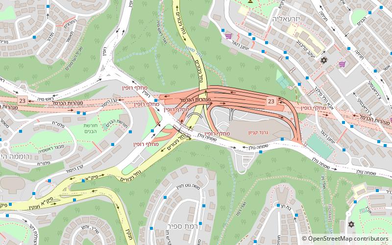 Carmel Tunnels location map