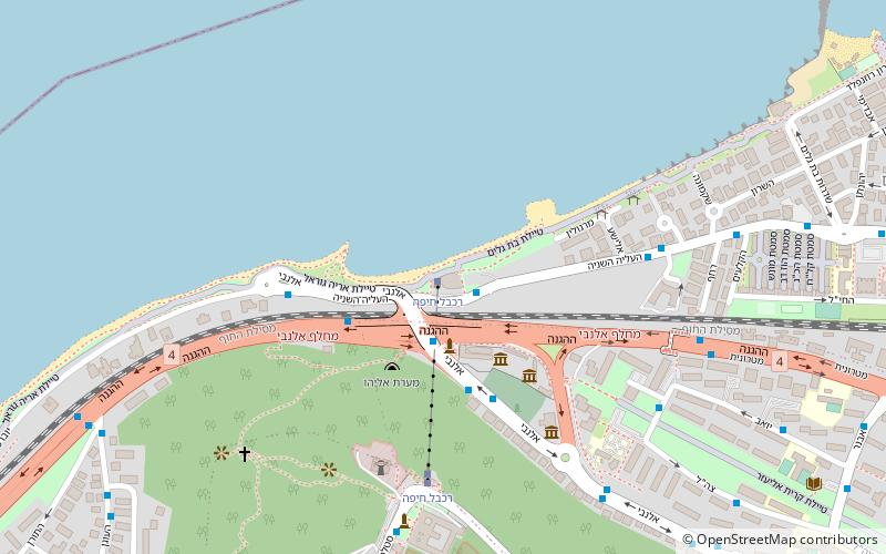 Haifa-Seilbahn location map