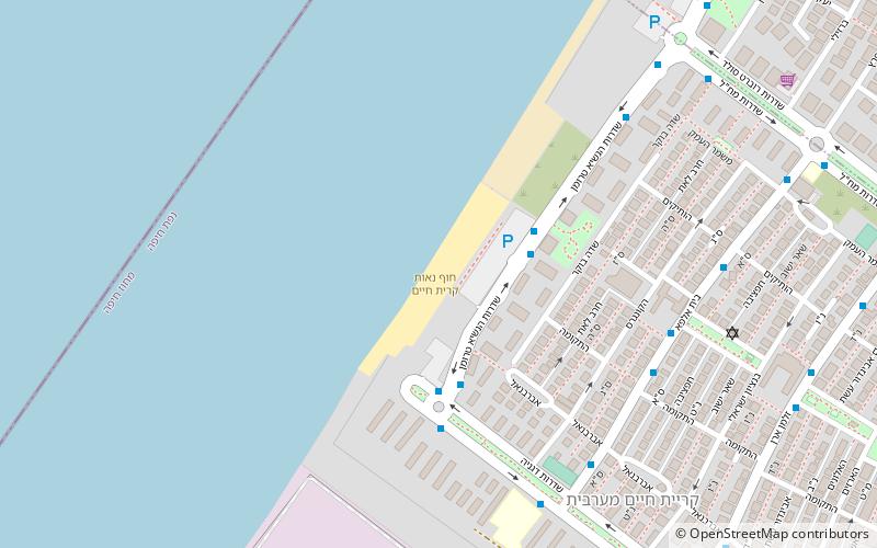 neot kiryat haim beach haifa location map