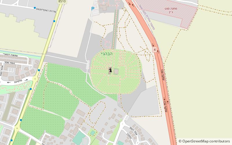 Schrein Baha'ullahs location map