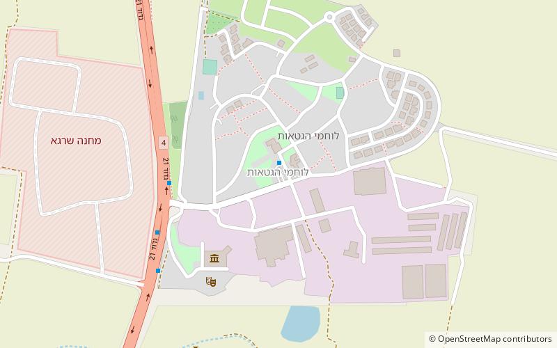 Lochamej haGeta’ot location map
