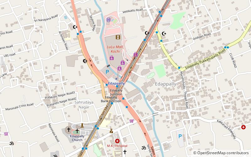 Edapally Metro Station - Kochi Metro location map