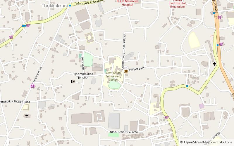 Model Engineering College location map