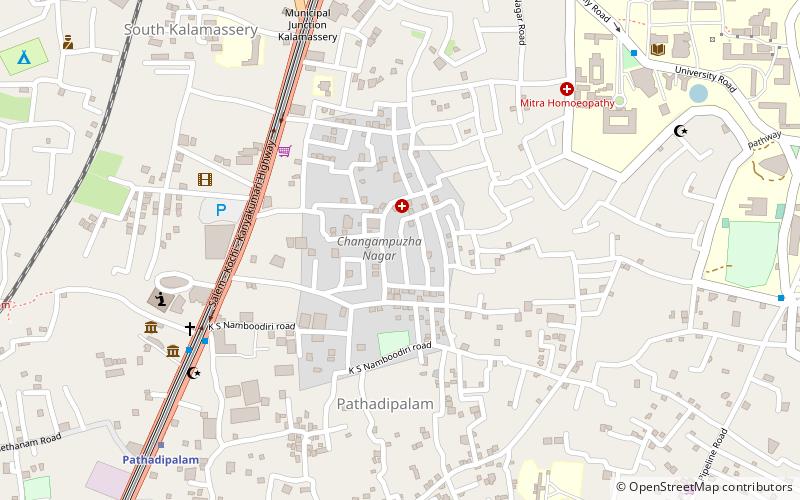 changampuzha nagar kalamassery location map
