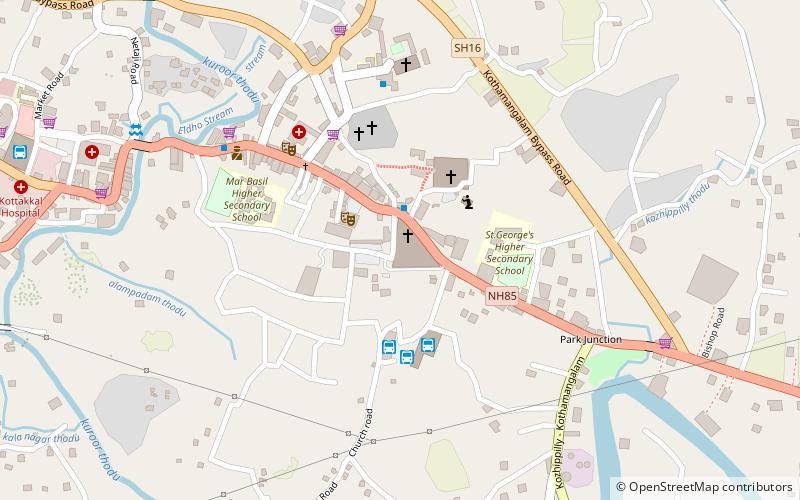 st marys cathedral kothamangalam location map