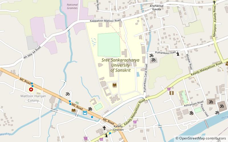 sree sankaracharya university of sanskrit kalady location map