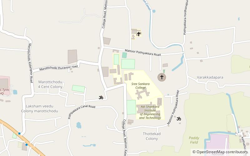 Adi Shankara Institute of Engineering Technology location map