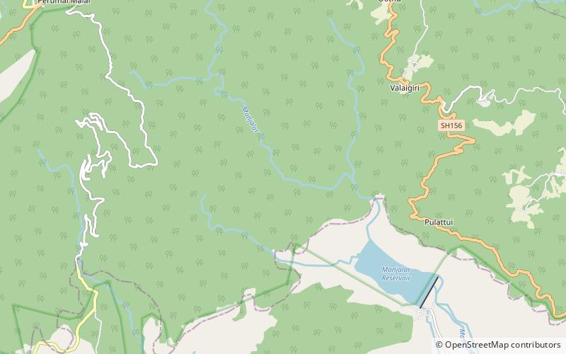 Thalaiyar Falls location map