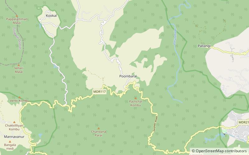 kuzhanthai velappar temple palani hills wildlife sanctuary and national park location map
