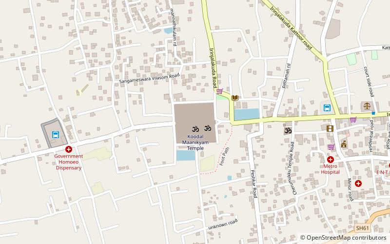 Koodalmanikyam Temple location map