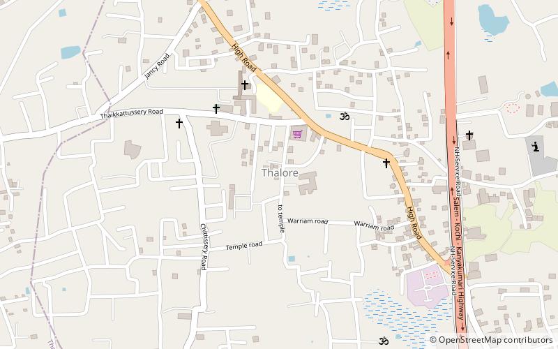 thalore distrito de thrissur location map