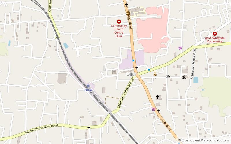 mary matha syro malabar church distrito de thrissur location map