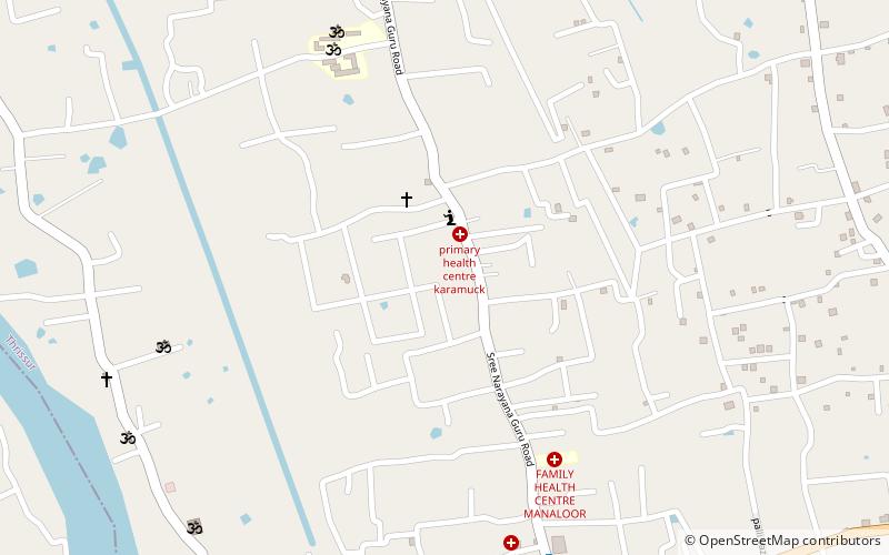 thrikkunnathu mahadeva temple distrito de thrissur location map