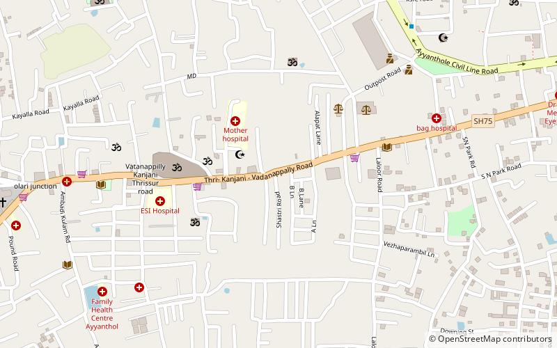 Ashtamangalam Siva Temple location map