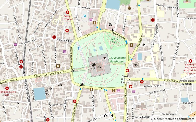 Parque Thekkinkadu Maidan location map