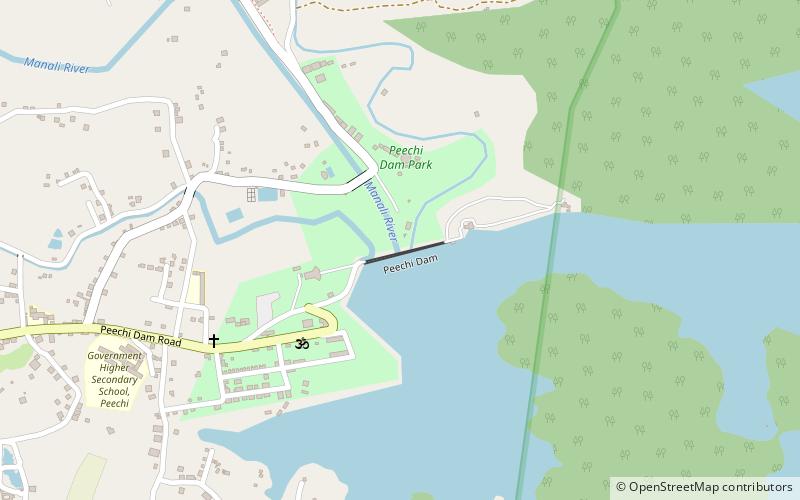 Peechi Dam location map