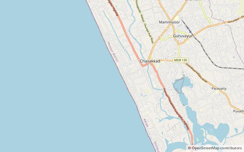 Chavakkad Beach location map