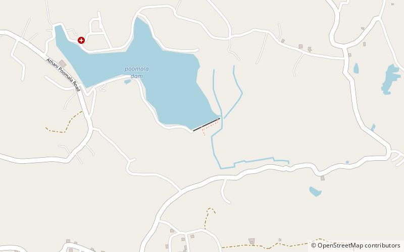 Poomala Dam location map