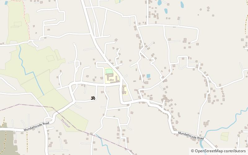 mundathikode distrito de thrissur location map